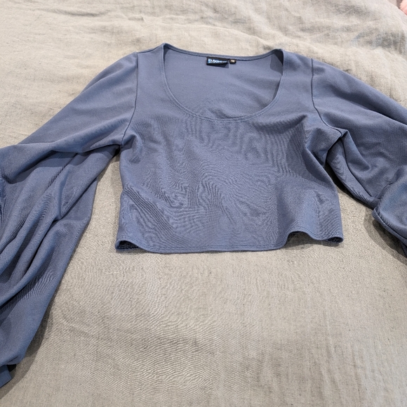 Elhoffer Design Essential Tabitha Top - Denim Ponte - Picture 3 of 4